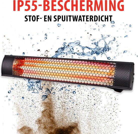 Alpina heater terrasverwarmer infrarood verwarming ip54 stof en spuitwaterdicht 2000w 7wwlkgxpjynq 59mxnjb