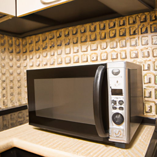 Grote magnetron in keuken