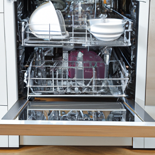 Ingebouwde vaatwasser in keuken
