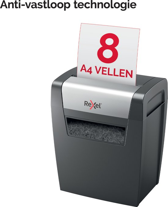 Rexel momentum x308 papierversnipperaar p 3 cross cut snippers papierinvoer tot 8 a4 vel zwart 3jyqy3lxnkxn d94vky