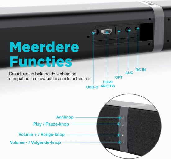 Upliving® soundbar verstelbaar tot 2 soundbars luidsprekers soundbars voor tv speakers zwart bluetooth 5.0 rkxvzowj5gm0 brrgv3x