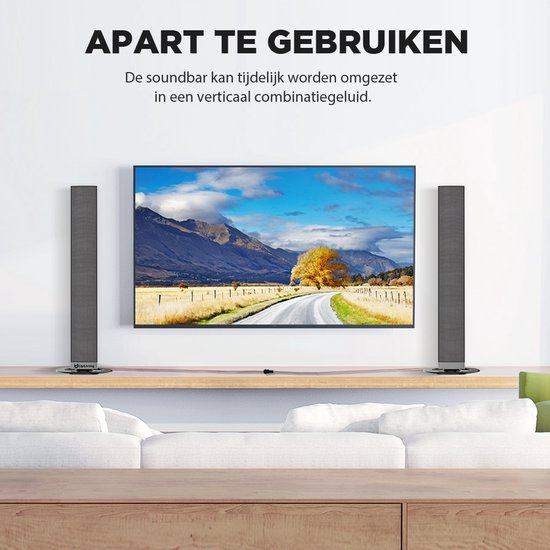 Upliving® soundbar verstelbaar tot 2 soundbars luidsprekers soundbars voor tv speakers zwart bluetooth 5.0 rkxvzowvkj3q brrgv3x